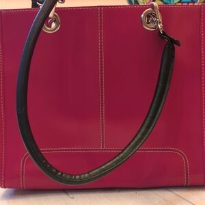 Black Rivet Pink and black Purse